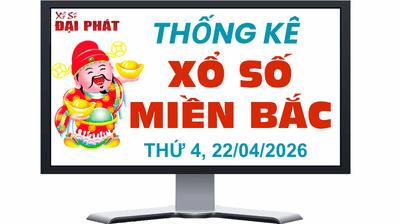 Thống Kê XSMB 22/04/2026 Thứ 4 - Phân Tích Kết Quả Xổ Số Miền Bắc 30 Ngày Gần Nhất
